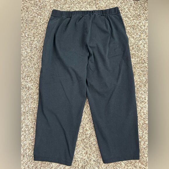 Eileen Fisher Cotton Ponte Tapered Pant Easy Fit Capri Length - Picture 8 of 9